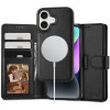 Tech-Protect Wallet MagSafe dėklas, skirtas Apple iPhone 16, juodas