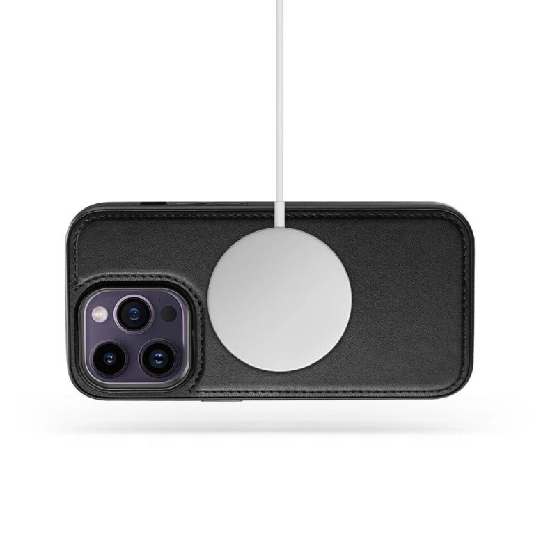 Tech-Protect Wallet MagSafe dėklas, skirtas Apple iPhone 16, juodas
