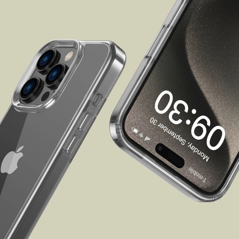 Tech-Protect Flexair Hybrid dėklas, skirtas Apple iPhone 16 Pro, permatomas