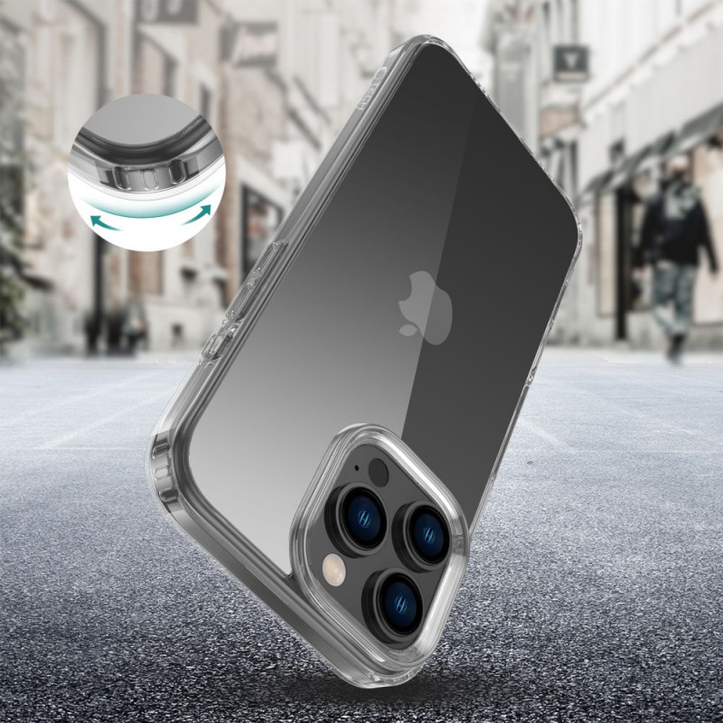 Tech-Protect Flexair Hybrid dėklas, skirtas Apple iPhone 16 Pro Max, permatomas