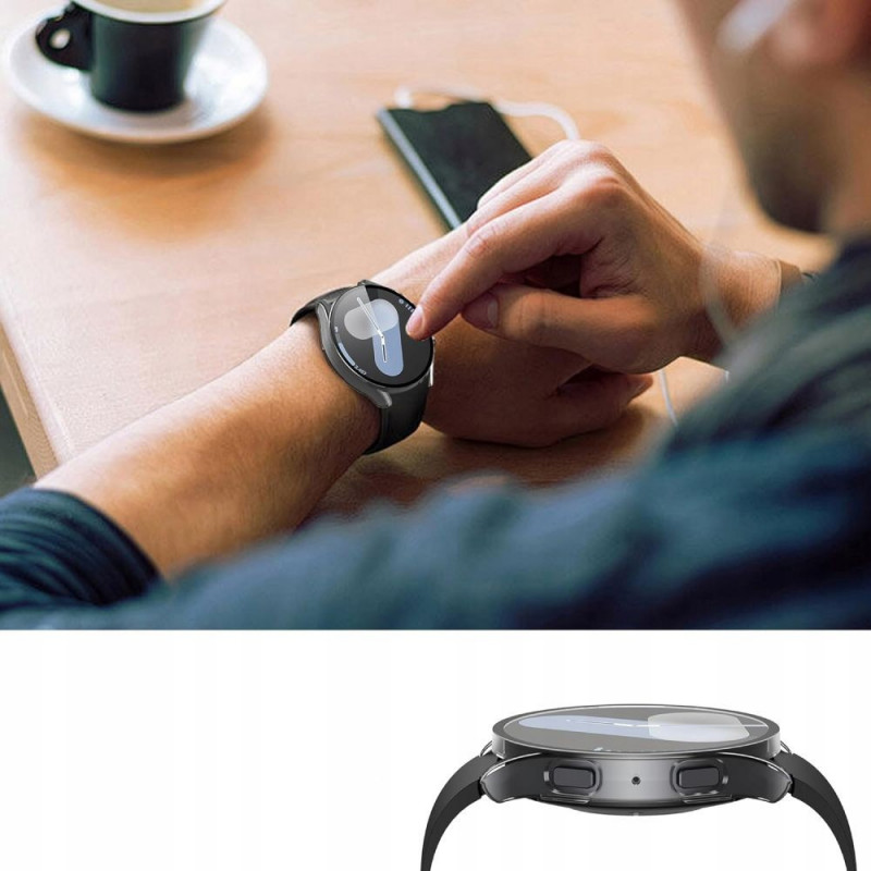 Tech-Protect Defense360 dėklas, skirtas Samsung Galaxy Watch 7, 40 mm, skaidrus