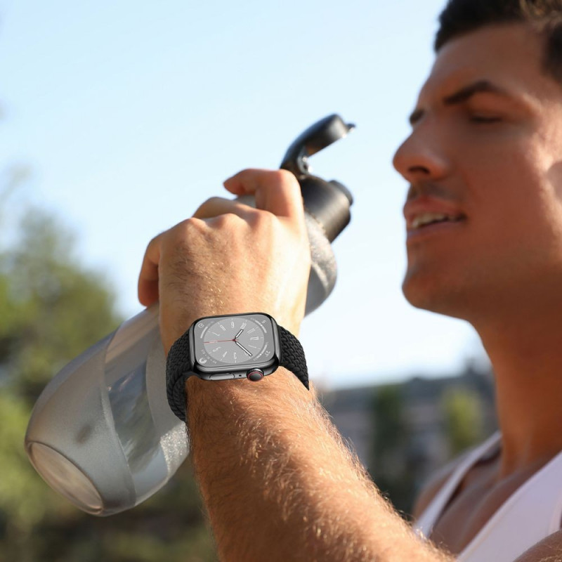 Tech-Protect Nylonmag dirželis, skirtas Apple Watch 4/5/6/7/8/9/SE/Ultra 1/2, 42/44/45/49 mm, Olive Grey