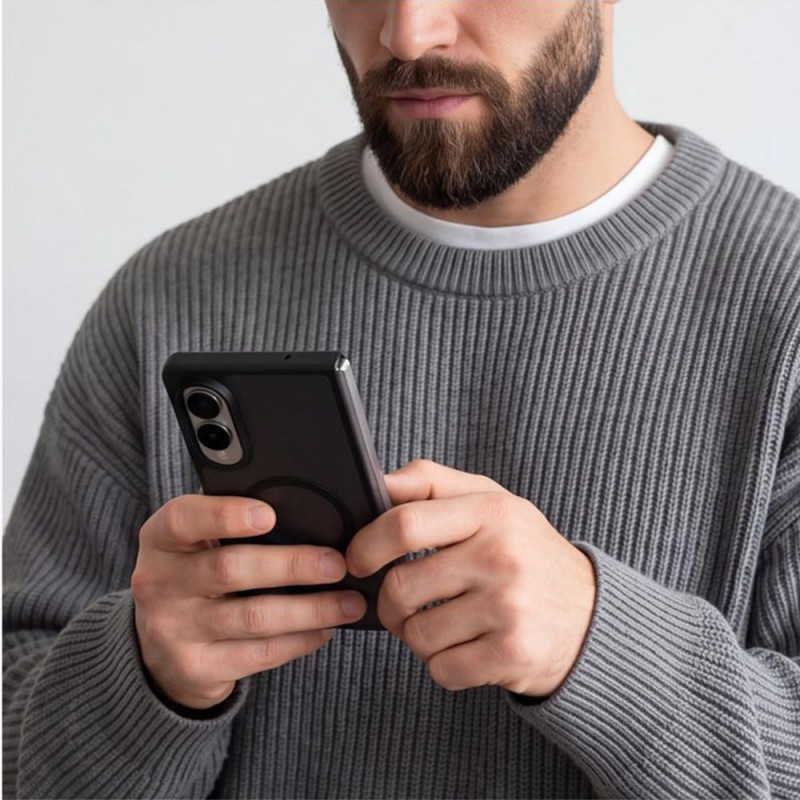 Tech-Protect Magmat MagSafe dėklas, skirtas Samsung Galaxy Z Fold 8, matinė juoda