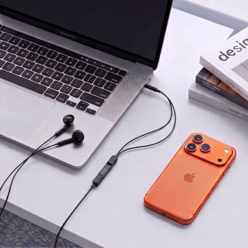 Tech-Protect Ultraboost Core G4 Mini Jack 3,5 mm laidiniai ausinukai, juodi