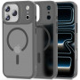 Tech-Protect Magmat MagSafe dėklas, skirtas Apple iPhone 17 Pro, matinis kreidos pilkas