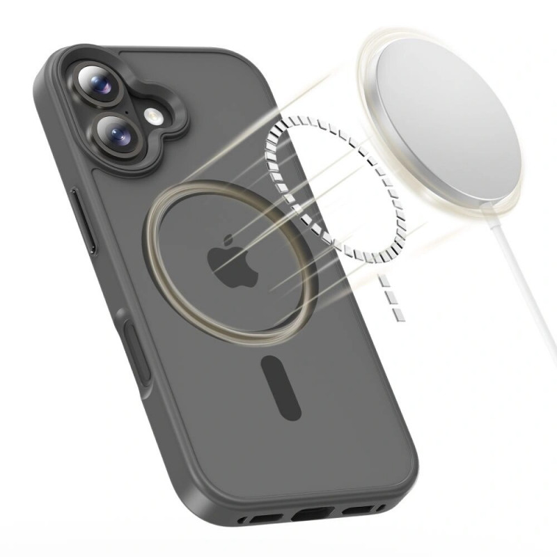 Tech-Protect Magmat MagSafe dėklas THP4950 skirtas Apple iPhone 17, matinis kreidinis pilkas