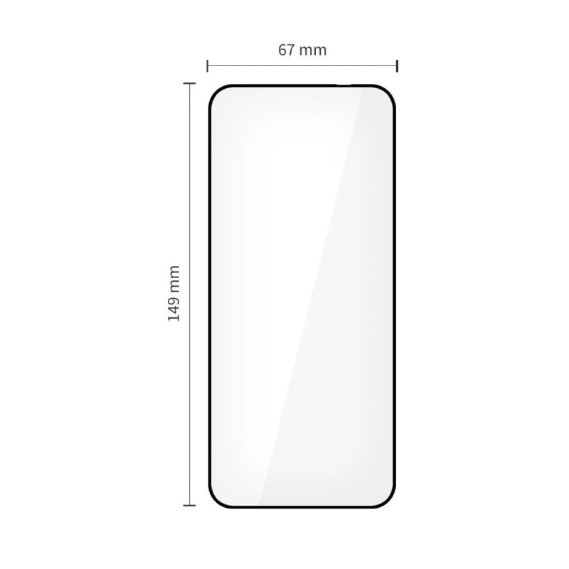 Tech-Protect Glass Fit+ grūdintas stiklas, skirtas Motorola Edge 50 Neo / 60 Neo, juodas (2 vnt.)