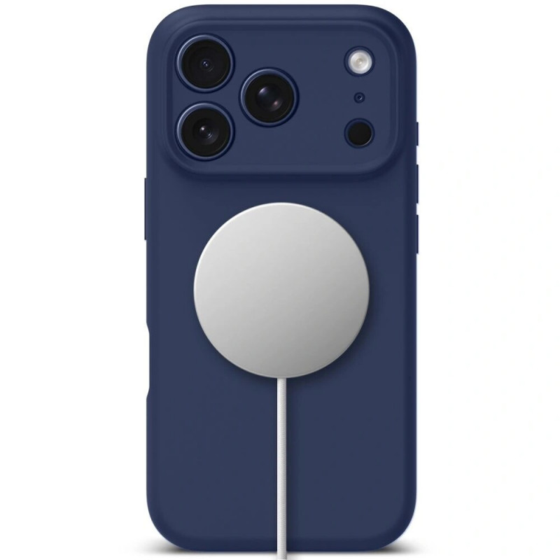 Tech-Protect silikoninis MagSafe dėklas skirtas Apple iPhone 17 Pro, Deep Blue