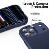 Tech-Protect Magmat dėklas, skirtas Apple iPhone 17 Pro, matinė tamsiai mėlyna