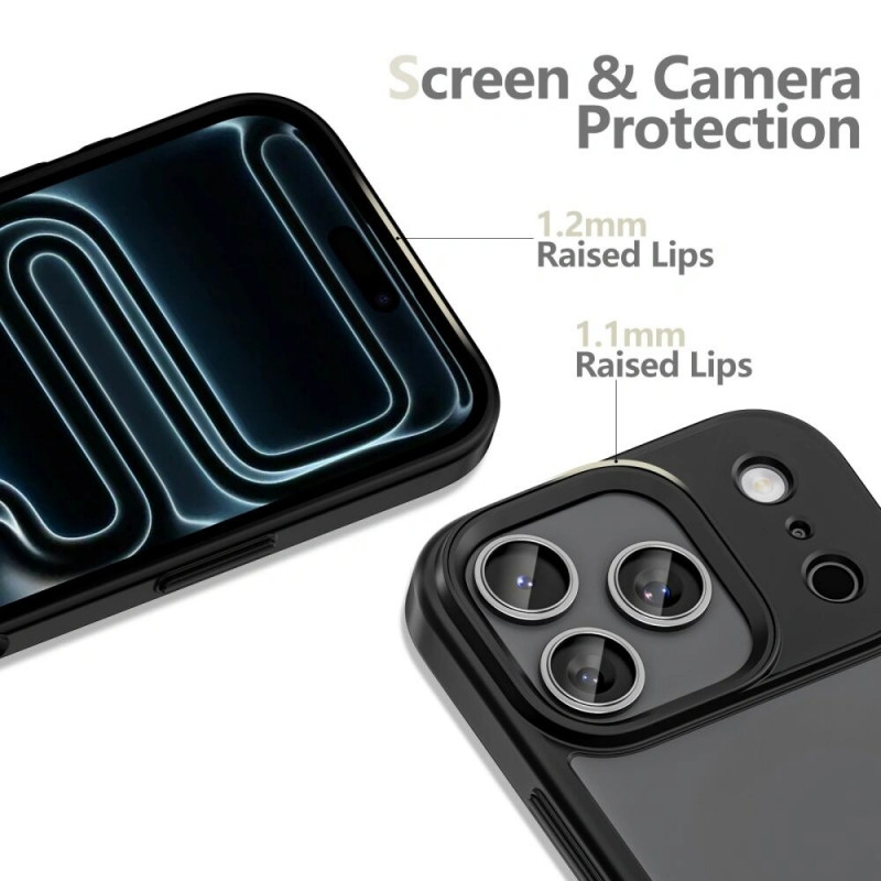 Tech-Protect Magmat dėklas, skirtas Apple iPhone 17 Pro Max, matinis juodas