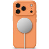 Tech-Protect silikoninis MagSafe dėklas, skirtas Apple iPhone 17 Pro Max, Cosmic Orange