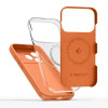Tech-Protect silikoninis MagSafe dėklas, skirtas Apple iPhone 17 Pro Max, Cosmic Orange