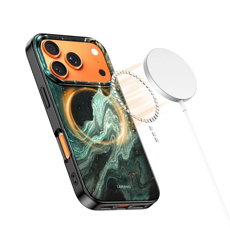 Tech-Protect Lamano MagSafe dėklas, skirtas Apple iPhone 17 Pro Max, Verde Aura