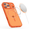 Tech-Protect Magmat MagSafe dėklas, skirtas Apple iPhone 17 Pro Max, matinės kosminės oranžinės spalvos