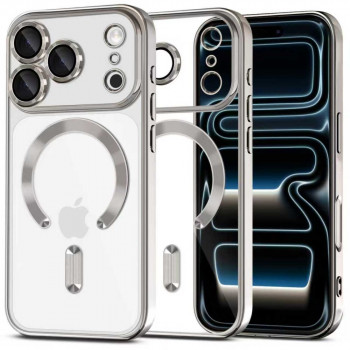 Tech-Protect MagFlex MagSafe dėklas, skirtas Apple iPhone 17 Pro, Shiny Silver