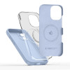 Tech-Protect silikoninis MagSafe dėklas, skirtas Apple iPhone 17, Mist Blue