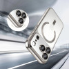 Tech-Protect MagFlex MagSafe dėklas, skirtas Apple iPhone 17 Pro Max, Shiny Silver
