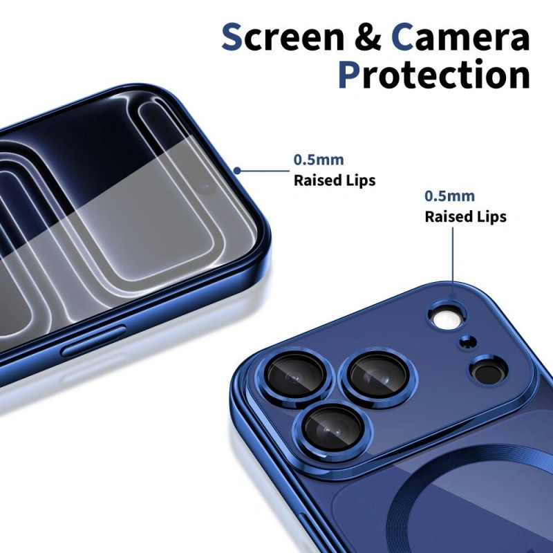 Tech-Protect MagFlex MagSafe dėklas skirtas Apple iPhone 17 Pro, Shiny Deep Blue