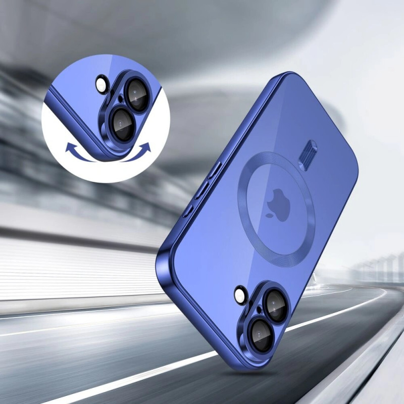 Tech-Protect MagFlex MagSafe dėklas, skirtas Apple iPhone 17, Shiny Mist Blue
