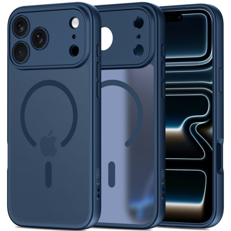 Tech-Protect BasicMag MagSafe dėklas Apple iPhone 17 Pro Max, matinė tamsiai mėlyna
