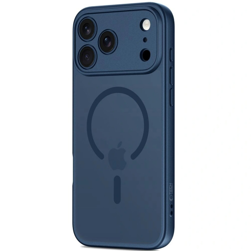 Tech-Protect BasicMag MagSafe dėklas, skirtas Apple iPhone 17 Pro, matinio tamsiai mėlyno