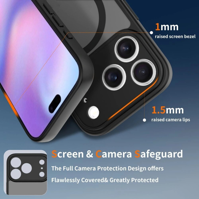 Tech-Protect BasicMag MagSafe dėklas, skirtas Apple iPhone 17 Pro Max, matte Cosmic Orange