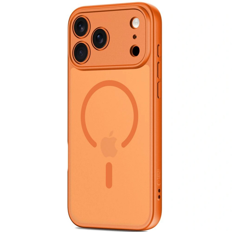 Tech-Protect Tech-Protect BasicMag MagSafe dėklas, skirtas Apple iPhone 17 Pro, matinė Cosmic Orange spalvos