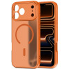 Tech-Protect Tech-Protect BasicMag MagSafe dėklas, skirtas Apple iPhone 17 Pro, matinė Cosmic Orange spalvos