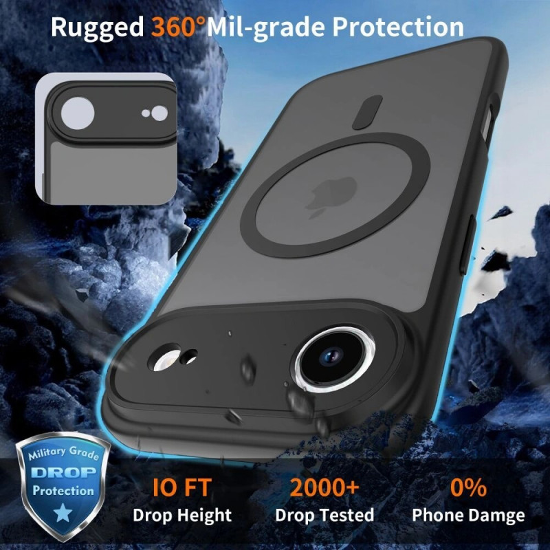 Tech-Protect Tech-Protect BasicMag MagSafe dėklas, skirtas Apple iPhone 17 Pro, matinė Cosmic Orange spalvos