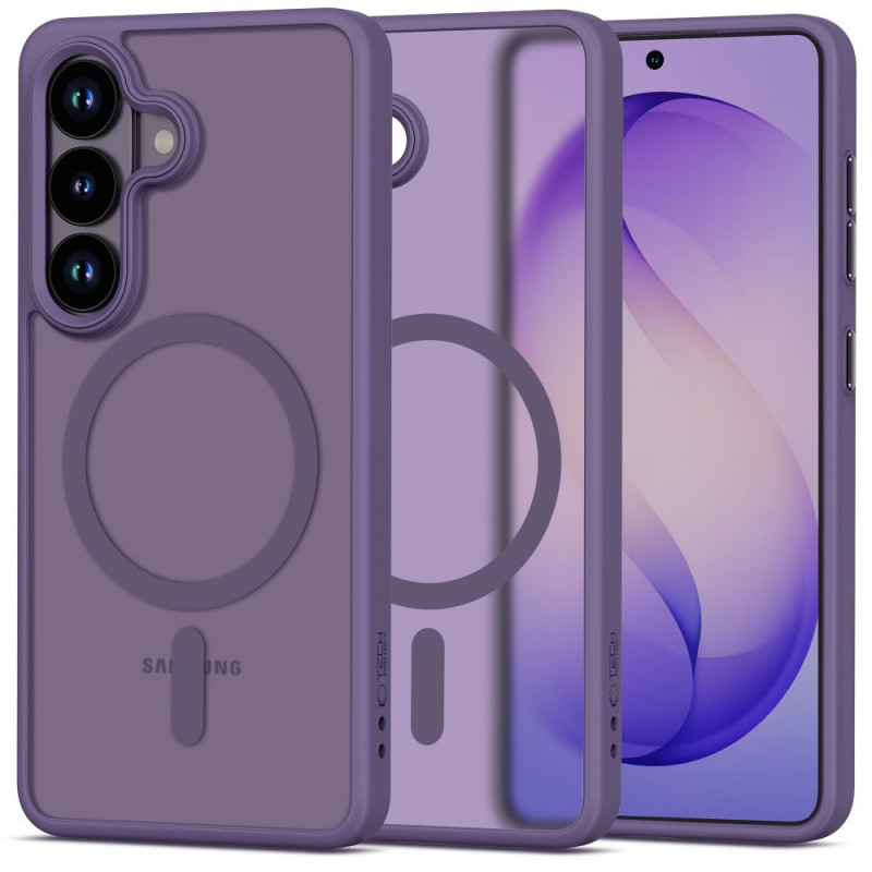 Tech-Protect Magmat MagSafe dėklas skirtas Samsung Galaxy S26, Matte Cobalt Violet