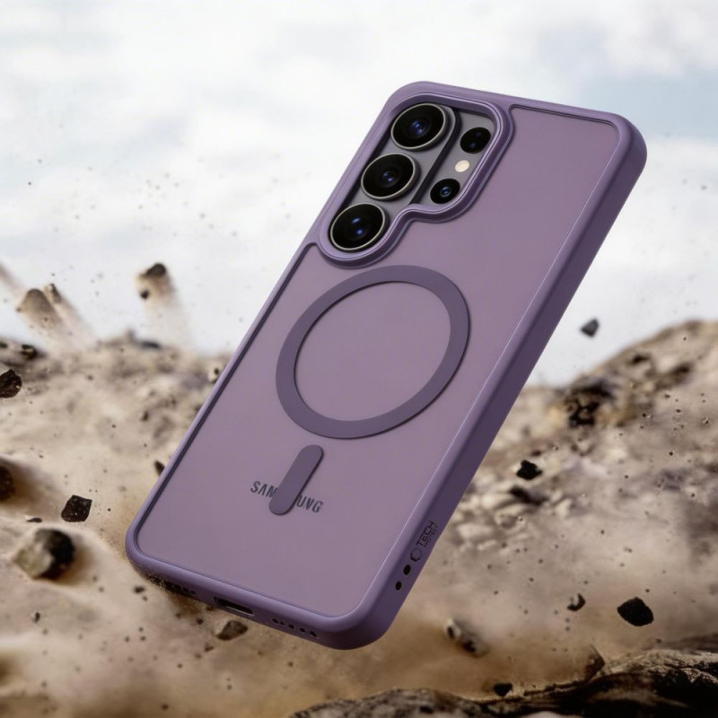 Tech-Protect Magmat MagSafe dėklas skirtas Samsung Galaxy S26 Ultra, Matte Cobalt Violet