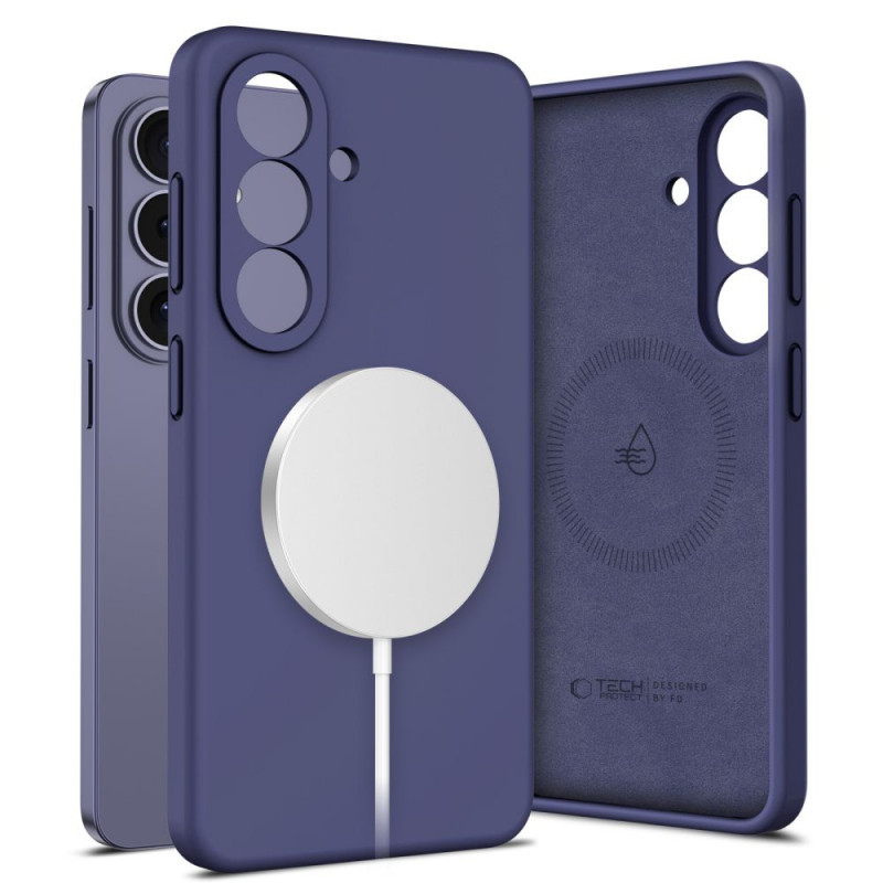 Tech-Protect silikoninis MagSafe dėklas Samsung Galaxy S26, Cobalt Violet