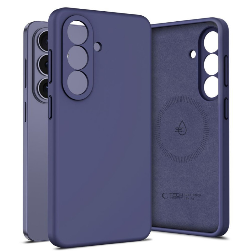 Tech-Protect silikoninis MagSafe dėklas Samsung Galaxy S26, Cobalt Violet
