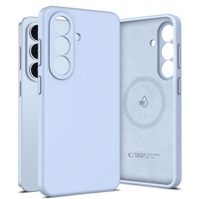 Tech-Protect silikoninis MagSafe dėklas skirtas Samsung Galaxy S26, Sky Blue