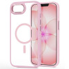 Tech-Protect Magmat MagSafe dėklas, skirtas Apple iPhone 16e / 17e, Soft Pink/clear
