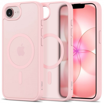 Tech-Protect BasicMag MagSafe dėklas, skirtas Apple iPhone 16e / 17e, matinės Soft Pink spalvos