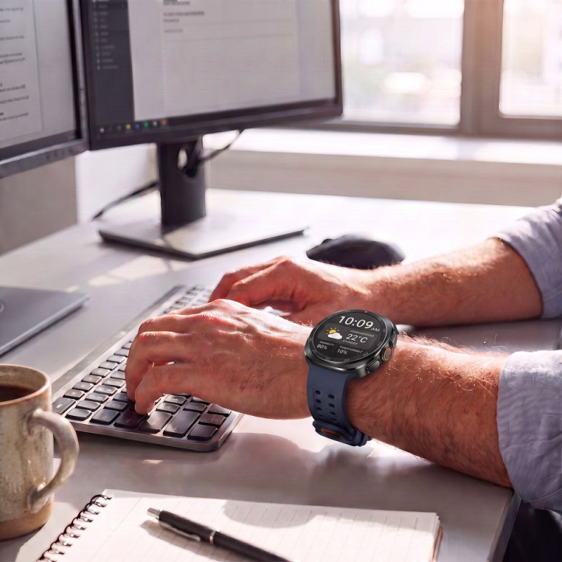 Tech-Protect silikoninis Air dirželis, skirtas Samsung Galaxy Watch Ultra 1 / 2 (2024-2026) 47 mm, Navy Blue