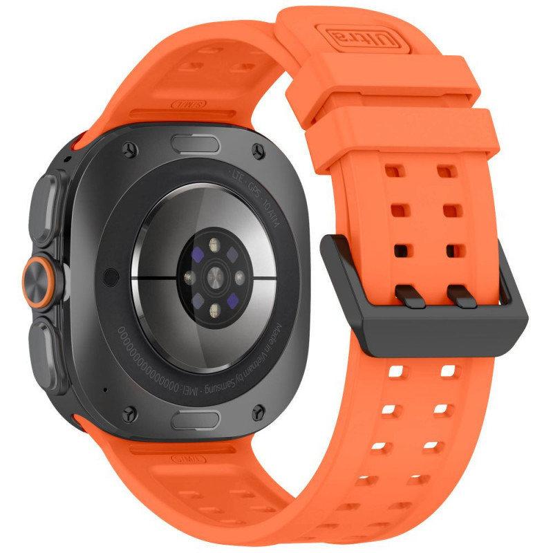 Tech-Protect silikoninis Air dirželis, skirtas Samsung Galaxy Watch Ultra 1 / 2 (2024-2026) 47 mm, Tangerine Orange
