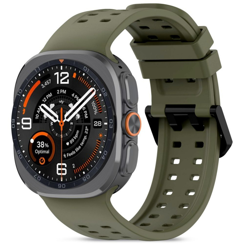 Tech-Protect silikoninis Air dirželis, skirtas Samsung Galaxy Watch Ultra 1 / 2 (2024-2026) 47 mm, Olive Green