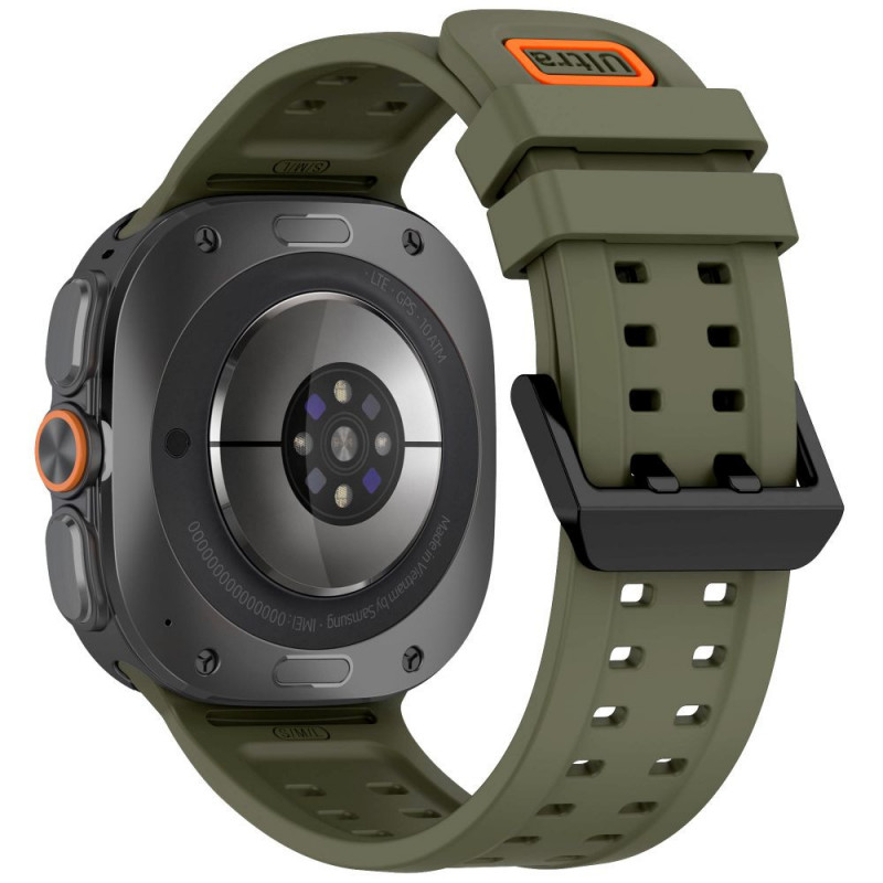 Tech-Protect silikoninis Air dirželis, skirtas Samsung Galaxy Watch Ultra 1 / 2 (2024-2026) 47 mm, Olive Green