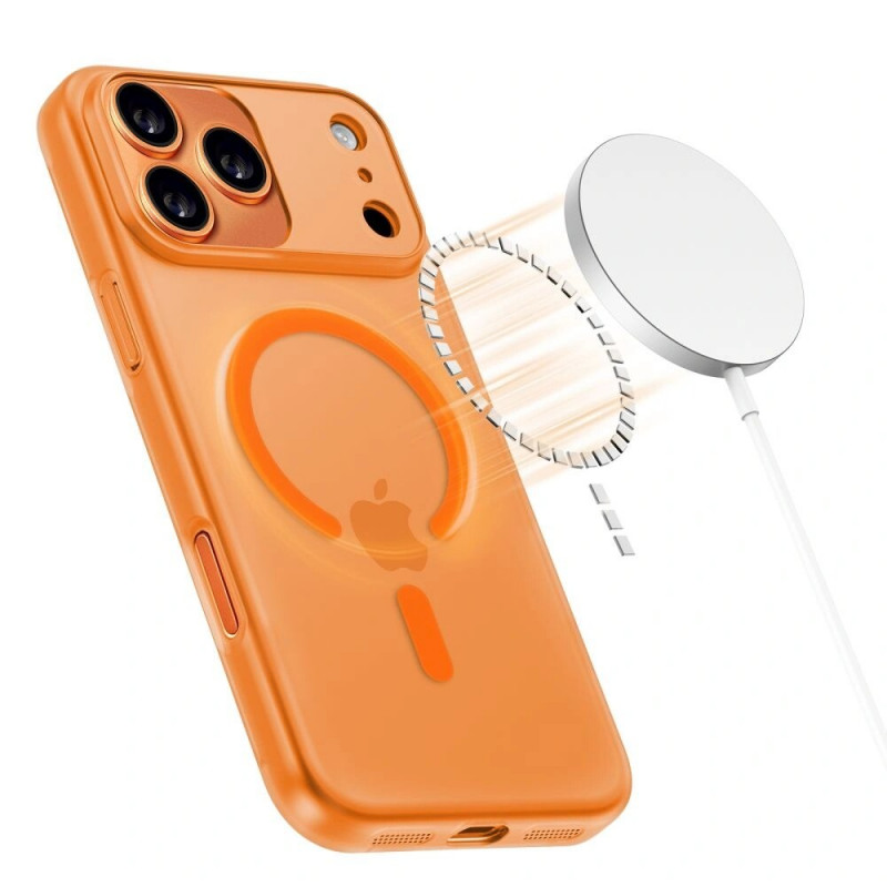 Tech-Protect Magslim MagSafe dėklas Apple iPhone 17 Pro Max matte Cosmic Orange