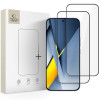 Tech-Protect Glass Fit+ grūdintas stiklas Xiaomi Poco F8 Ultra THP5047, juodas (2 vnt.)