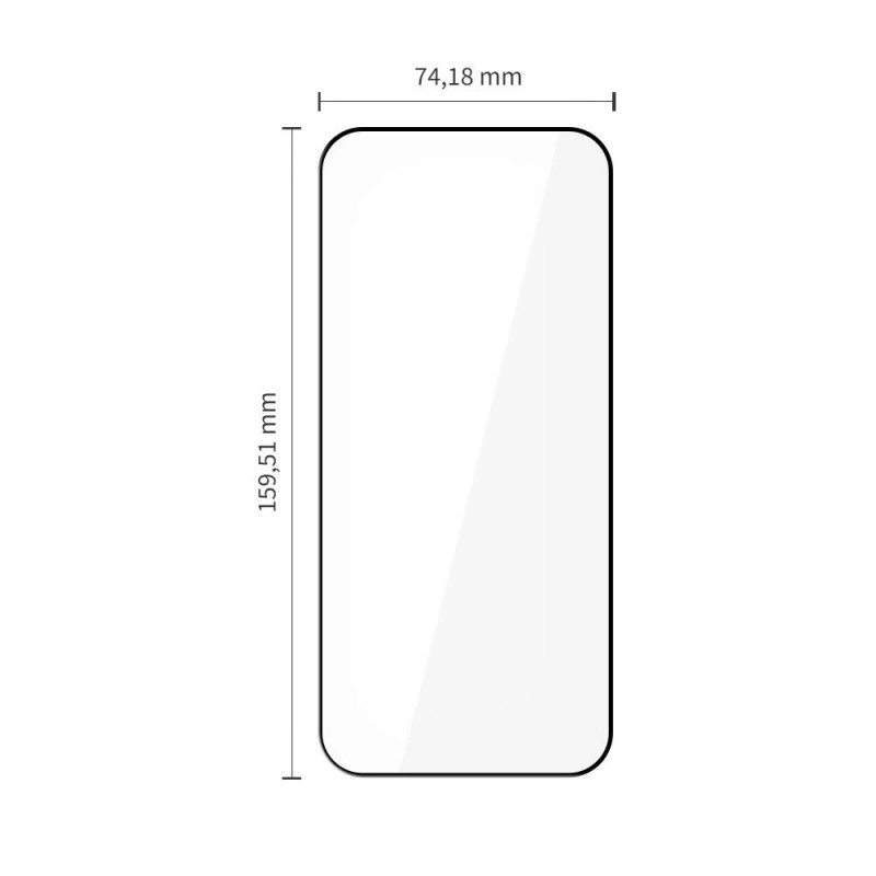 Tech-Protect Glass Fit+ grūdintas stiklas Xiaomi Poco F8 Ultra THP5047, juodas (2 vnt.)