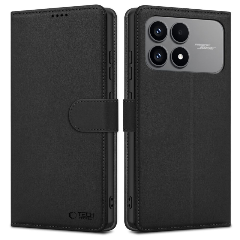 Tech-Protect piniginės tipo dėklas Xiaomi Poco F8 Pro, juodas