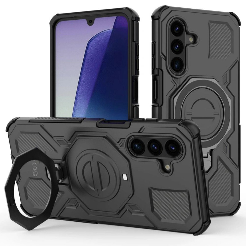 Tech-Protect TacticStand MagSafe dėklas Samsung Galaxy A17 / A18 4G / 5G matinis juodas