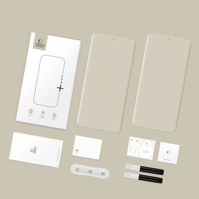 Tech-Protect Glass UV+ grūdintas stiklas Xiaomi Redmi Note 15 Pro+ 5G / POCO M8 Pro, permatomas (2 vnt.)