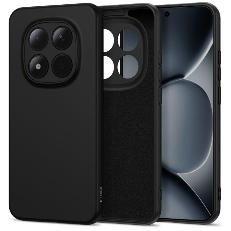 Tech-Protect Icon silikoninis dėklas Xiaomi Redmi Note 15 Pro 5G, juodas