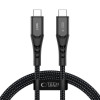 Tech-Protect Ultraboost UB11T USB-C–USB-C kabelis PD 240W, 100 cm, juodas
