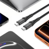 Tech-Protect Ultraboost UB11T USB-C–USB-C kabelis PD 240W, 100 cm, juodas