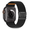 Tech-Protect nailono užsegimo laikrodžio dirželis, skirtas Apple Watch 6 / 7 / 8 / 9 / 10 / SE / Ultra 1 / 2 44/45/46/49 mm, juodas
